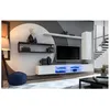 Image de Ensemble meuble TV mural Switch Met IV - L 300 x P 40 x H 170 cm - Blanc