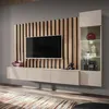 Image de Ensemble Meuble TV à Lattes Verti 220cm Beige
