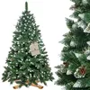Image de Sapin de Noël artificiel - SPRINGOS - 240 cm - PVC - Neige artificielle - Classique intemporel