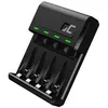 Image de Chargeur - Green Cell - GC VitalCharger - Ni-MH - Ports Micro USB et USB-C - 4 Canaux