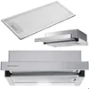 Image de Hotte télescopique 50cm Inox - JANSHOP - BT-233 - Éclairage LED - Silencieuse - Mode extraction et absorption