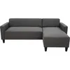 Image de Canapé dangle fixe 4 places BOB - Tissu anthracite - Réversible - L 197 x P 117 x H 65 cm