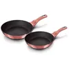 Image de Set de 2 Poêles à Frire Induction 22-26 cm Aluminium Antiadhésif Titane Berlinger Haus I-Rose Rose 25974