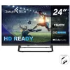 Image de Smart Tech TV LED HD 24 (60 cm) 220v + Chargeur de véhicule 12v fourni 24HN01VC HDMI USB Résolution: 1366 * 768
