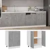 Image de  Winter SaleTOP Placard suisine Gris - Meuble bas Lyon Gris béton 60x46x815cm - bois dingénierie PRO99088