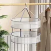 Image de Filet de schage linge multicouche panier chaussettes et linge tendoir pull domestique sac en couleurs multiples