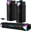 Image de Barre de Son Bluetooth - - Modèle Dynamique RGB - 12W - Stéréo HiFi 2.0 - Alimentation USB ENCEINTES ORDINATEUR