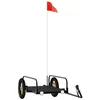 Image de Meilleures Remorque de vélo-Remorque de marchandises-noir 122x53x31 cm fer SSDC2518983