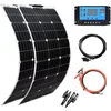 Image de Panneau solaire flexible 100W Haute efficacité 218% idéal pour RV et Camping Use100W Kit