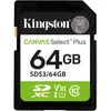 Image de Kingston Cartes mémoire SD Canvas Select Plus 64Go SDXC Gen3 100MB/s C10 UHS-I U1 V10-SDS3/64GB