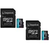 Image de 2PCS Kingston Canvas Go Plus 256Go Micro SD SDXC carte mémoire U3 V30 A2 vitesse de lecture 200MB/s vitesse de écriture 160MB/s