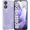 Image de OUKITEL C57 Pro 4G Smartphone 16Go (4+12) RAM /128Go ROM 6.52 13MP 4300mAh Téléphone Portable Android 14 GPS Double SIM - Violet