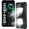 Image de OUKITEL G5 Smartphone Robuste 12Go RAM + 64 Go ROM Caméra 13MP 60 6300mAh Android 14 Telephone Double SIM 4G GPS - Vert