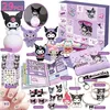 Image de Calendrier de lAvent de Noël 2024 Compte à rebours Kuromi My Melody Cinnamoroll Sanrio Accessoires de jouets Enfants Filles