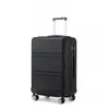 Image de Kono Valise Cabine Grand Taille 75x48x30cm Valise Bagage a Main Rigide ABS Valise de Voyage à 4 roulettes et Serrure TSA Noir
