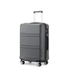 Image de Kono Valise de Voyage 65x25.5x44cm Valise Cabine Rigide en ABS + PC avec Bagages à Main à 4 roulettes et Serrure TSA Gris