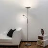 Image de Lampenwelt lampadaire LED à intensité variable pour salon et salle à manger Malea