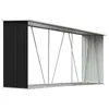 Image de Abri de stockage à bois - VIDAXL - 330x84x152cm - Acier galvanisé - Couleur anthracite - Accessoire range-bûches