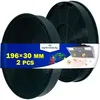 Image de 2 Pièces Filtre Charbon pour Hotte Aspirante 196 x 30 mm avec le Code 112.0016.755 112.0157.240 EFF6 pour Franke pour Faber