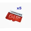 Image de Lot de 5 Samsung Evo plus micro SD 64Go Carte mémoire micro SD SDXC classe 10 U1 sans lemballage (en vrac) 100MB/s