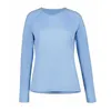 Image de T-shirt à manches longues de sport femme Rukka Muotka - bleu ciel