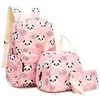 Image de Cartable - Sac à Dos Imprimé Animal Panda - 43x30x14cm - Polyester Écologique - Fille Primaire