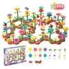 Image de Jouets de Construction de Jardin de Fleurs Ensembles de Bouquets Bricolage Jouets de Blocs de Construction Créatifs Enfant 272pcs