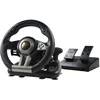 Image de Volant de course de jeu Volant de course de compétition à 180 ° PXN-V3II avec port USB universel et avec pédale convient pour PC