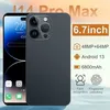Image de 14 ProMax 6.7in Téléphone Intelligent Ten Core 2G 5G WiFi 4GB+64GB 8MP+16MP 7000mAh Android 11.0 Noir noir