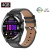 Image de RUMOCOVO® Montre connectée Xiaomi Android pour hommes écran HD 454x454 affichage permanent heure Bluetooth LEATHER BLACK