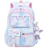 Image de Sac à Dos Enfant Sac Ecole Fille - KEXIMIXUE - Cartable Fille Primaire - Imperméable - Bleu - Ludique- 30x19x46cm