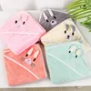Image de Paquet de 2 serviettes de bain pour bébé serviettes de bain pour bébé à capuche serviettes pour bébé à capuche gris*+vert