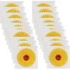 Image de 20 pièces - Attrape-mouches autocollantes pour fenêtres - Piège à mouches chrysanthème - Autocollants anti-mouches - Piège à mouches
