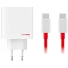 Image de Chargeur de Voyage - OnePlus - SuperVOOC - 80W - USB-A/USB-C - Câble USB-C inclus