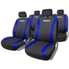 Image de JEU DE HOUSSES COMPLET SPARCO NOIR AVEC BANDES BLEUES (LOGO AV SEULEM