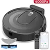 Image de Vactidy Cleanova W7- 4000 Pa Aspirateur Robot Laveur 3 en 1- 120min dAutonomie - Connecté Alexa/APP/IFTTT - Ultra Silencieux 55 dB