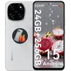 Image de Téléphone Portable Blackview COLOR 6 Android 15 Smartphone 24Go + 256Go/2 To 667 50MP+13MP5000 mAhdouble SIM 4G GPSBlanc