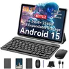 Image de TABWEE T20 tablette 10.1 Android 16   24Go RAM (8+16) 256Go ROM microSD 2To Wi Fi 6 5000mAh clavier+souris+stylet+étui