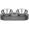Image de Bol en Acier Inoxydable - PETKIT - CYBERTAIL - Ovale - Ergonomique - Surélevé