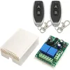 Image de 220V AC 2 Canaux Sans fil Commutateur de Télécommande Récepteur RF Module de Relais 433 mhz avec émetteur Marche/Arrêt
