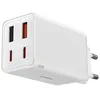 Image de Chargeur pour 2x Prise USB 2x Type-C 65W + Câble Type-C vers Type-C - Baseus (P10162701213-00) - Blanc