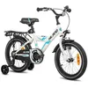 Image de Vélo Enfant 16 Pouces - JOYSTAR - Mixte - Frein à rétropédalage - Porte-bagages - Blanc