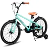 Image de Vélo Enfant 20 Pouces - JOYSTAR - Freins à Double Main - Roues Stabilisateurs - Acier Vert