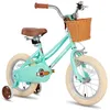 Image de Vélo enfant 14 pouces - JOYSTAR - Frein à rétropédalage - Roues stabilisatrices - Vert