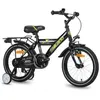 Image de Vélo denfant - HILAND - 16 pouces - Noir - 4-6 ans - Selle réglable - Prémonté à 90%
