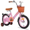 Image de Vélo Enfant - HILAND - STITCH - Roue de 16 pouces - Frein à main - Panier à vélo - Rose