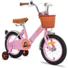 Image de Vélo Enfant - HILAND - STITCH - Roue de 12 pouces - Frein à main - Panier à vélo - Rose