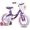 Image de Vélo pour enfants - JOYSTAR - 14 pouces - Panier et roues auxiliaires - Violet
