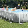 Image de Piscine tubulaire INTEX Prism Oval Frame 610x305x122cm - Gris - Filtre à cartouche - Accessoires inclus