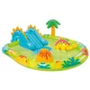 Image de Aire de jeux gonflable - INTEX - Petit Dino - 143 Litres - 2 ans+ - 191 x 152 x 58 cm - Inclus : toboggan fontaine dino gonflable